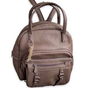 poshmark leather backpack